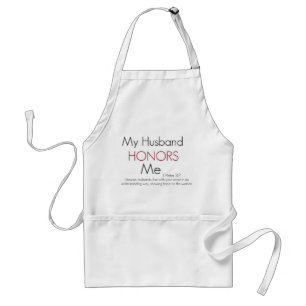 Avental Meu marido honra-me 1 3:7 de Peter
