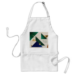 Avental minimalista de arte geométrica abstrato