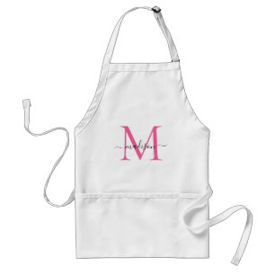 Avental Moedas de Chef Magenta com Script Rosa Magenta Mod