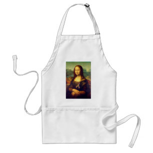 Avental Mona Lisa Com Fita De Quebra-cabeça