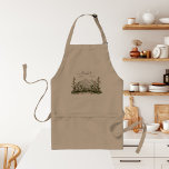 Avental Monogramas Aquarela Montanha e Floresta<br><div class="desc">Aperte seu estilo de cozinha com nossa Montanha de Aquarela Personalizada e o Adulto Florestal Apron! Adicione seu monograma para um toque de encanto rústico. Cozinhar nunca parecia tão bom!</div>