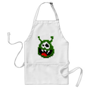 Avental Monstro Verde - Arte em Pixel