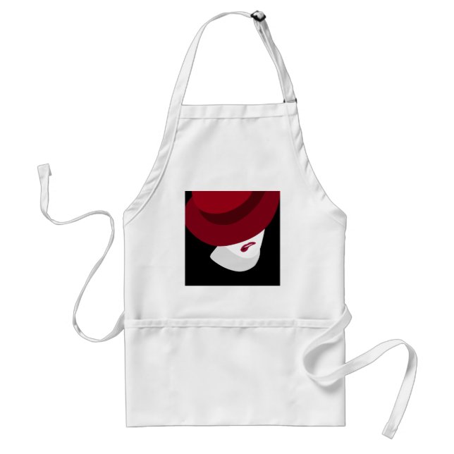 Avental Mordida do lábio - retrato tricolor (Frente)