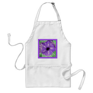 Avental Morning Glory Block Impressão - violeta suave