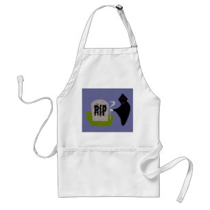 Avental Morte no Cemitério Cozinhar de Halloween Apron