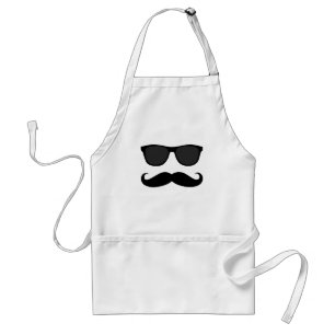 Avental Moustache e presente pretos do humor dos óculos d