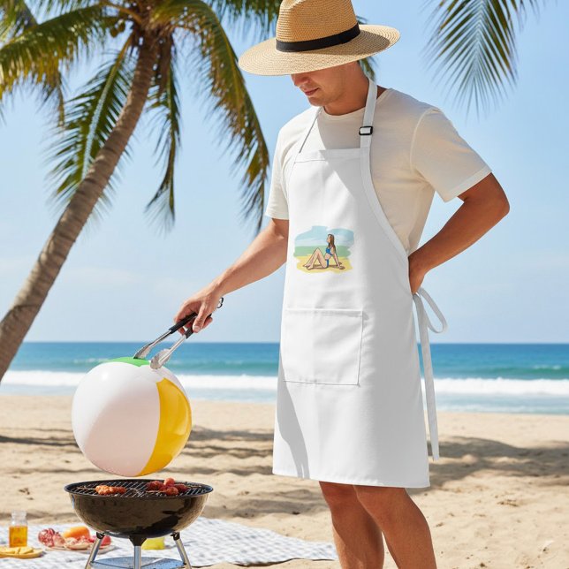 Avental Mulher banheira do sol (Criador carregado)