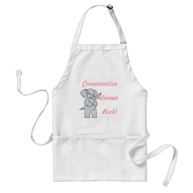 Avental Mulheres Conservadoras Rock Apron (Frente)