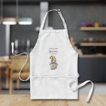 Avental Nada como o Cozinhar Gnome<br><div class="desc">A avental personalizada que apresenta um Gnome e as palavras "nada como o Gnome cozinhar" ou qualquer mensagem que você escolher. Excelente de Natal ou presente de Natal ou crie para você mesmo. Para qualquer solicitação personalizada de design, clique no botão "Mensagem".</div>