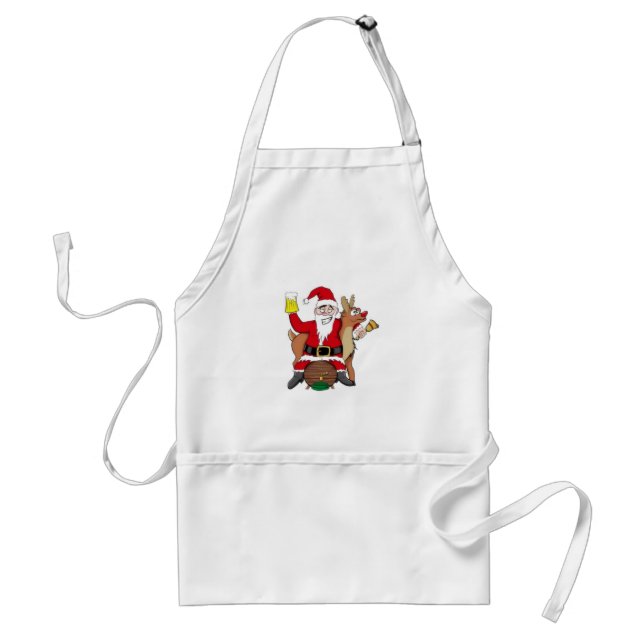 AVENTAL ***NATAL APRON*** COM SANTA CLAUS (Frente)