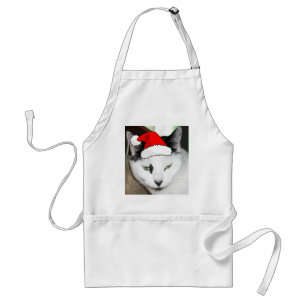 Avental Natal Black and White Kitten