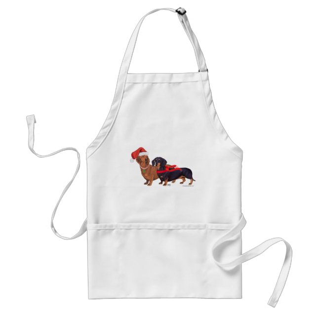 Avental Natal dos Dachshunds (Frente)