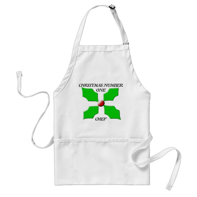 Avental Natal Número Um Chef Holly Apron (Frente)