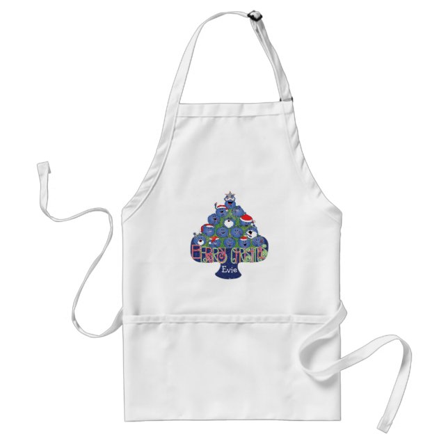 Avental Natal Padrão Apron "Berry Christmas" (Frente)