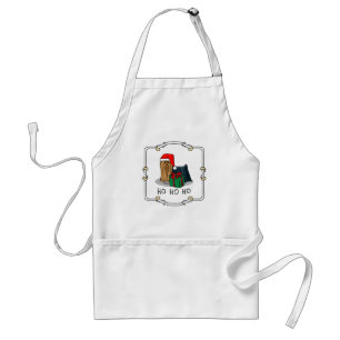 Avental Natal Santa Hat Yorkshire Terrier Yorkie Cute