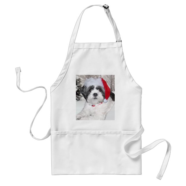 Avental Natal Shih Tzu (Frente)