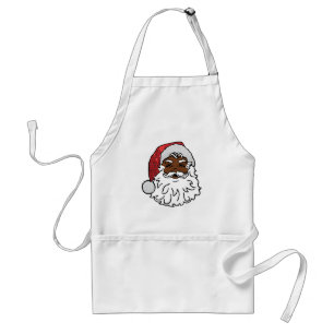 Avental negro santa claus