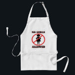 Avental Nenhuma Menina Permitida Festa de Bachelor<br><div class="desc">Nenhuma Garota Perfeita para os Aprons para o Partido dos Solteiros. Excelente para as Caras que gritam no Bachelor Party e não esqueçam o noivo! Presente engraçado para o Groom ou Presente para o Melhor Homem que Hospeda e Cozinha em uma Festa de Despedida de CHURRASCO ou faz visto de...</div>