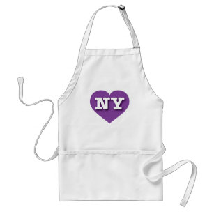 Avental New York Purple Heart - Eu amo NY