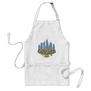 Avental Newwave da skyline de Chicago beachy