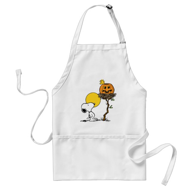 Avental Ninho de Snoopy & Woodstock com Jack O' Lanterna (Frente)