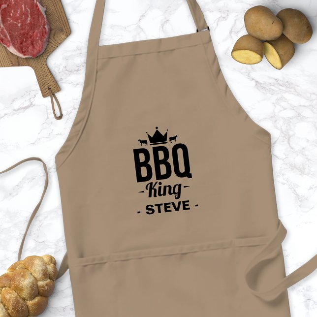 Avental Nome do Rei do CHURRASCO Personalizado APron para  (Criador carregado)