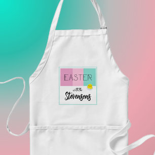 Avental Nome personalizado da Páscoa da família Apron