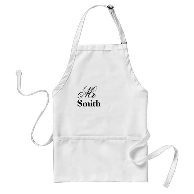 Avental Nome Personalizado Sr. Smith (Frente)