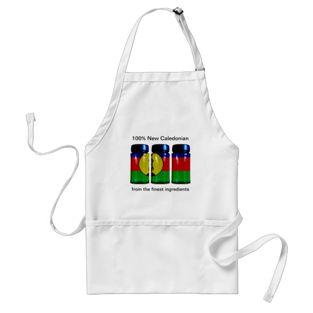 Avental Nova Caledónia Flag Spice Jars Apron (Frente)
