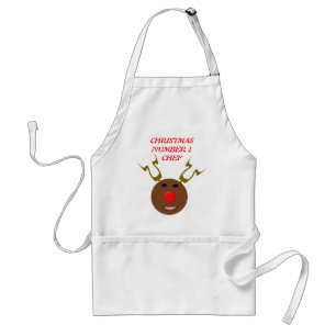 Avental Número de Natal 1 - Realizador de Chef Personaliza
