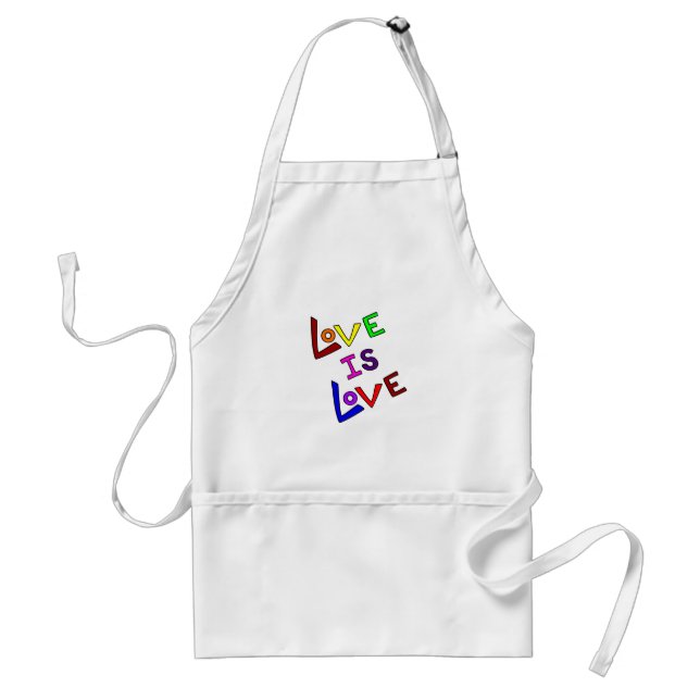 Avental O AMOR É ~ do AMOR (- angular liso e simples) (Frente)