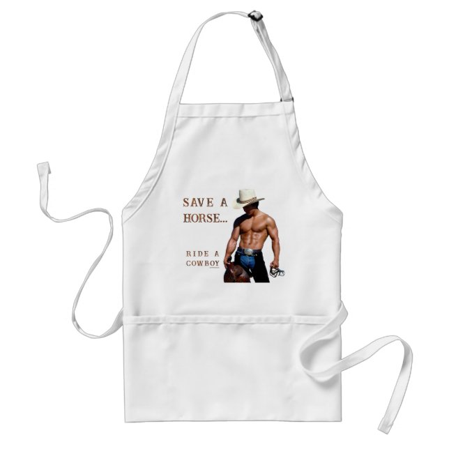 Avental O chapéu de vaqueiro de palha do SlipperyJoe deve  (Frente)