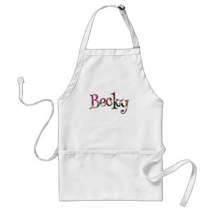 Avental O divertimento colorido de Becky
