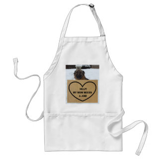 Avental O German shepherd Apron Ajuda Minha Mãe A Precisar