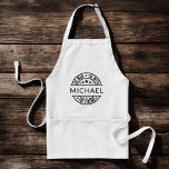 Avental O Homem O Mito O Nome Personalizado Da Legenda<br><div class="desc">Cozinhe uma tempestade com o avental adulto 'O Homem, o Mito, a Lenda' personalizado! Personalize-o com o seu nome para um presente de tipo único que adiciona um toque de humor às aventuras da cozinha. Feita a partir de tecidos duráveis e de alta qualidade, este avental oferece estilo e praticidade...</div>