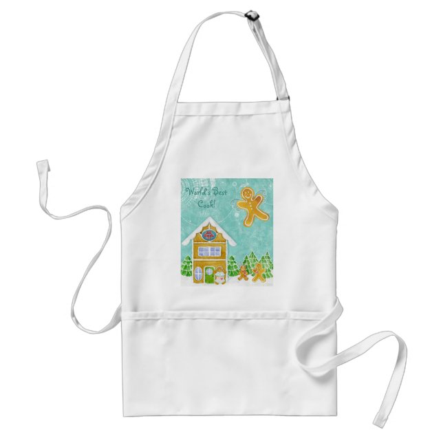 Avental O Melhor Cozinheiro do Mundo! Gingerbird Apron (Frente)