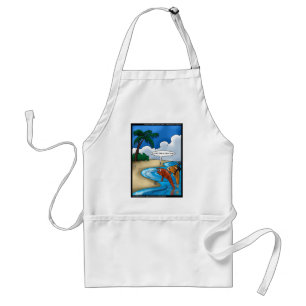 Avental O Peixe Golfista Camisetas Divertidas Cartões & Ou