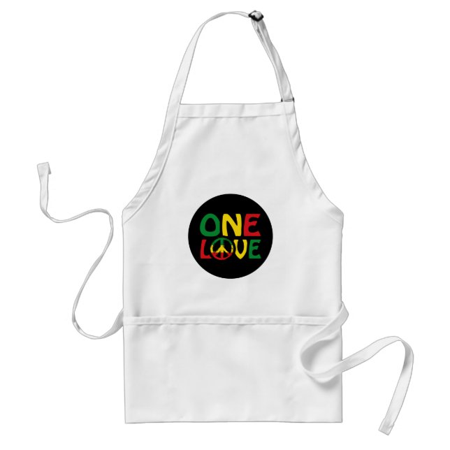 Avental One Love, Reggae design (Frente)