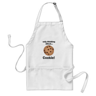 Avental Only Thinking About Cookie Funny Food Quote