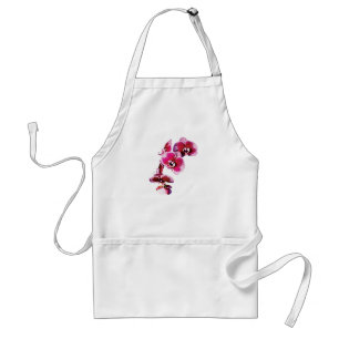 Avental Orquídeas Phalaenopsis Marrom Vibrante