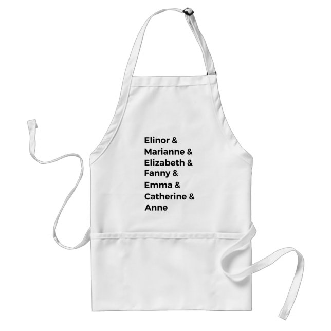 Avental Os Heroínas de Jane Austen I (Frente)