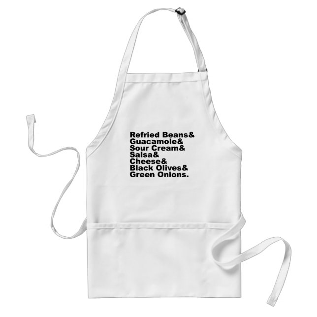 Avental Os Sete Ingredientes Em Um Dip De Sete Camadas (Frente)