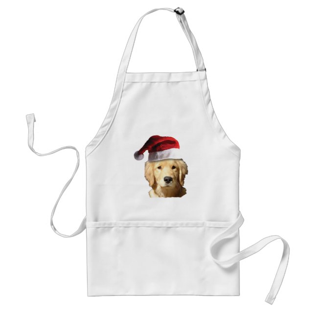 Avental Ouro Retriever Santa Claus (Frente)