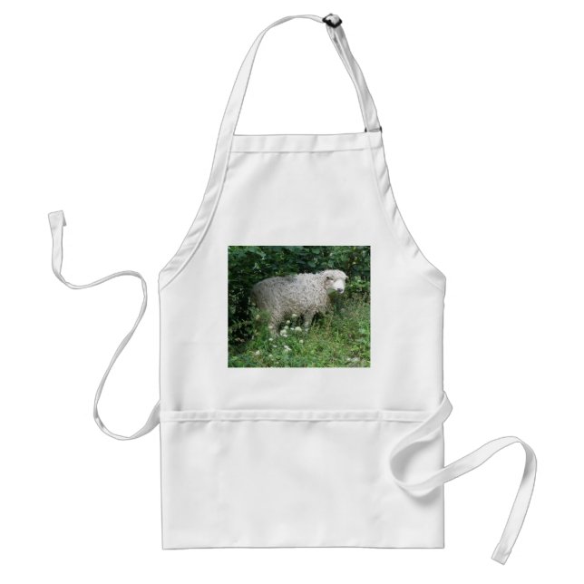 Avental Ovelino Branco-Bonito Que Coma Apron (Frente)