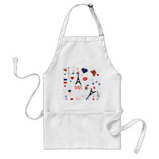 Avental Padrão de Paris com a Torre Eiffel