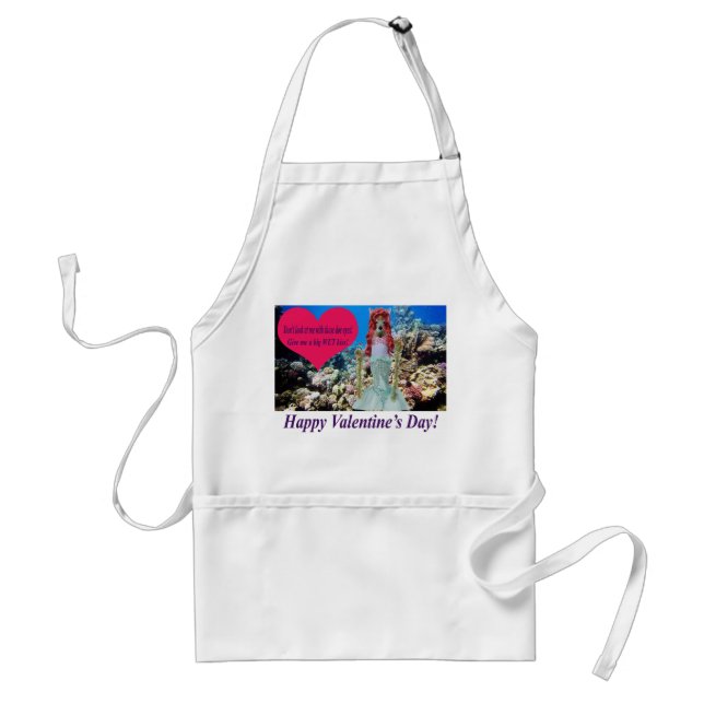avental padrão. Feliz dia de os namorados. doe/mer (Frente)