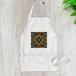Avental Padrão Geométrico Tribal Negrito Boho Étnico Color<br><div class="desc">Cozinhe em estilo com este avental vibrante com um padrão geométrico tribal ousado. Projetado com intrincados motivos étnicos e uma mistura impressionante de cores, este avental único adiciona um toque artístico e cultural à sua cozinha ou experiência de grilagem. Produzido a partir de tecidos duráveis e de alta qualidade, ele...</div>