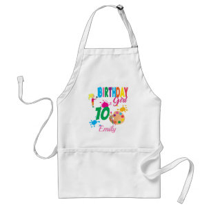 Avental Paint Birthday Art  Create Party Theme Custom 