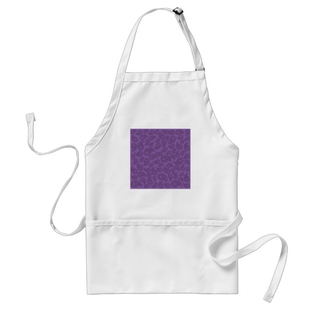 Avental Paisley. roxo escuro (Frente)