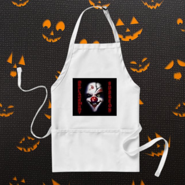 Avental Palhaço de Mau do cirurgião de substituição (Replacement Surgeon Evil Clown Adult Apron)